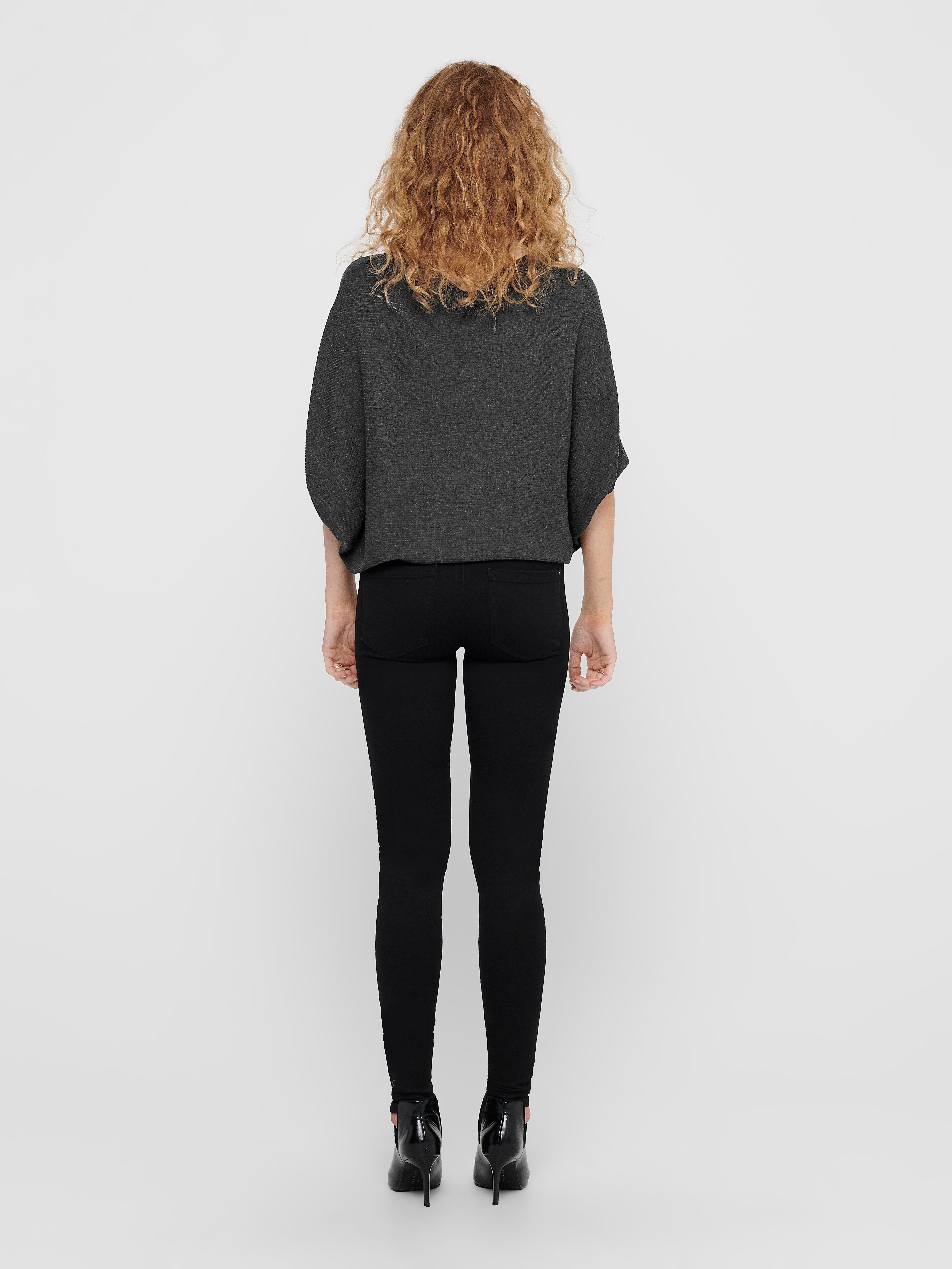JDYNEW Strickpullover Dark Grey Melange