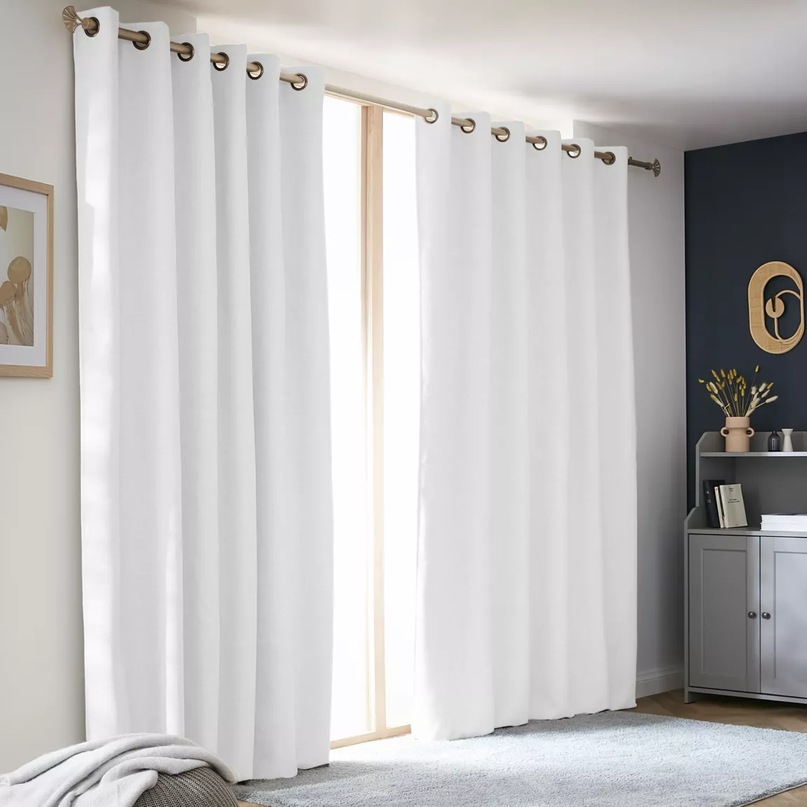 Rideau obscurcissant thermique (180 x 260 cm) Alba Blanc