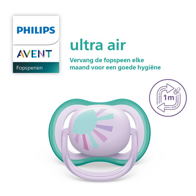 Philips Avent Soother Air 0-6M GIRL X2