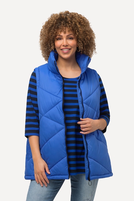 HYPRAR 2-in-1-Pufferjacke, Ärmel abnehmbar, Stehkragen