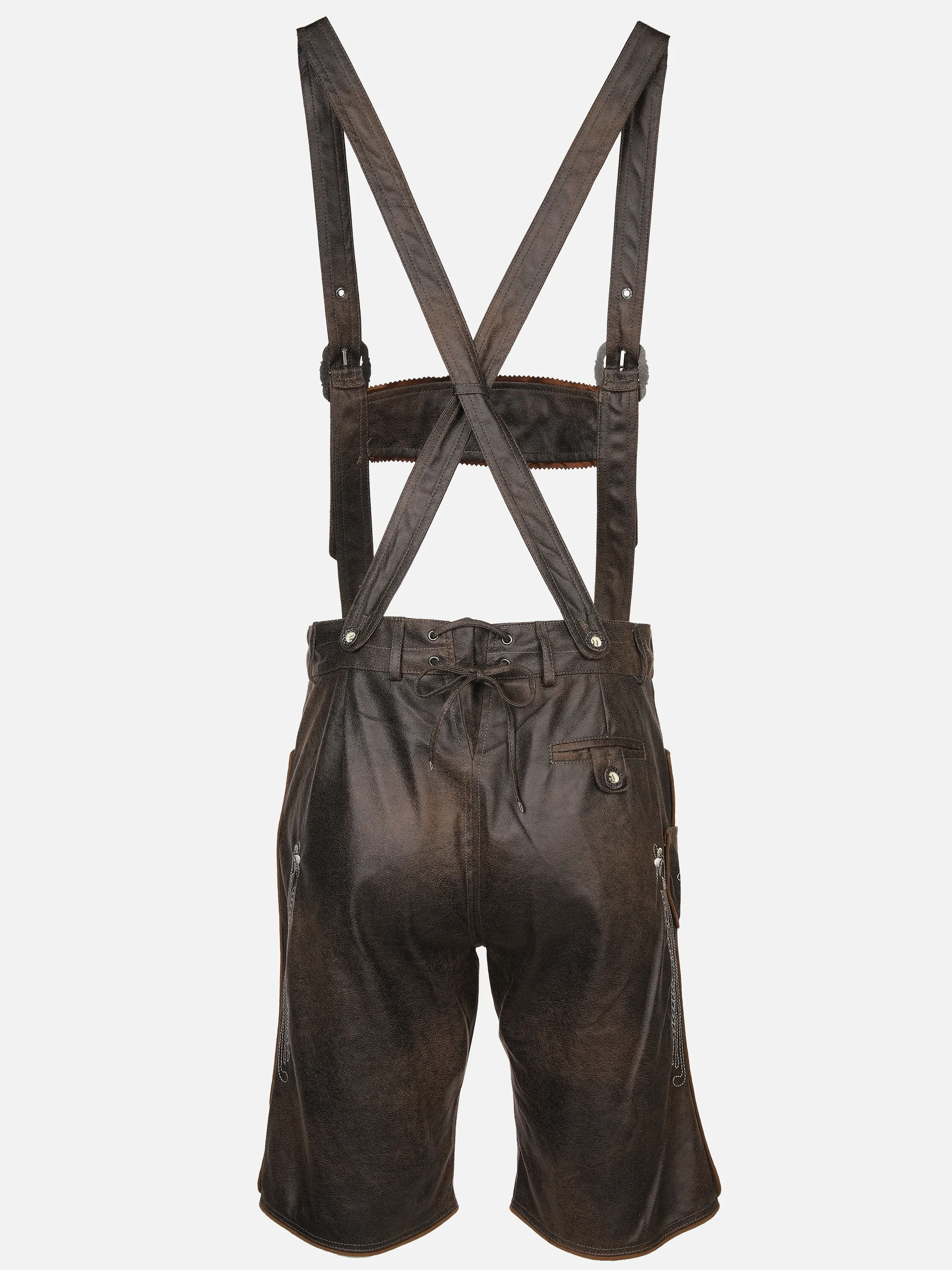 Herren Trachtenshorts in Lederoptik