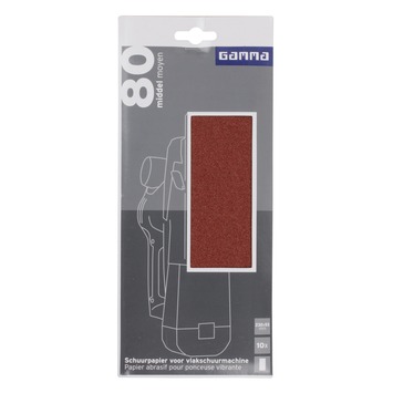 GAMMA schuurpapierk80 fase 93x230 blauw 10