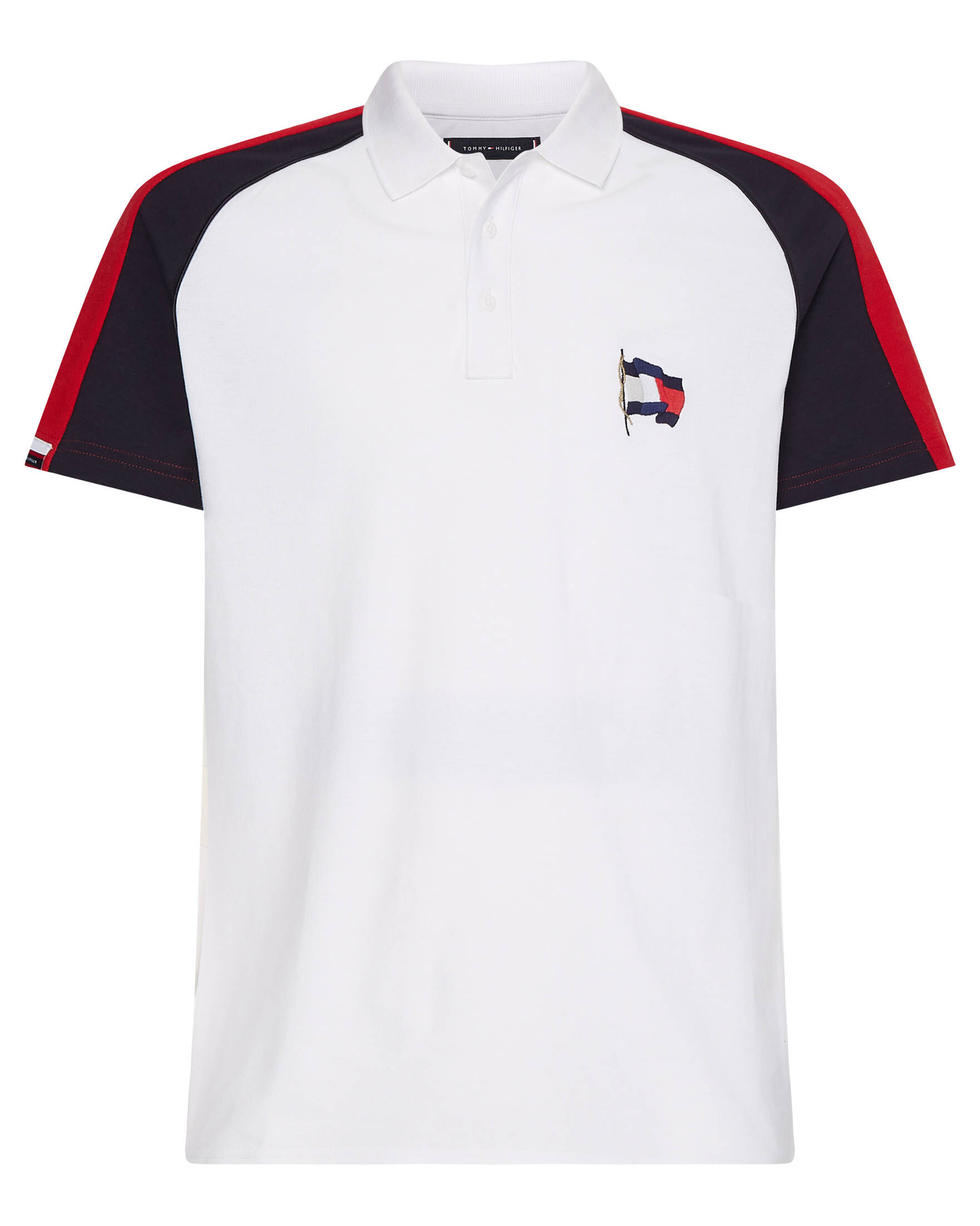 Tommy Hilfiger| Herren Poloshirt WAVY FLAG PIQUE STRUCT REG POLO Kurzarm