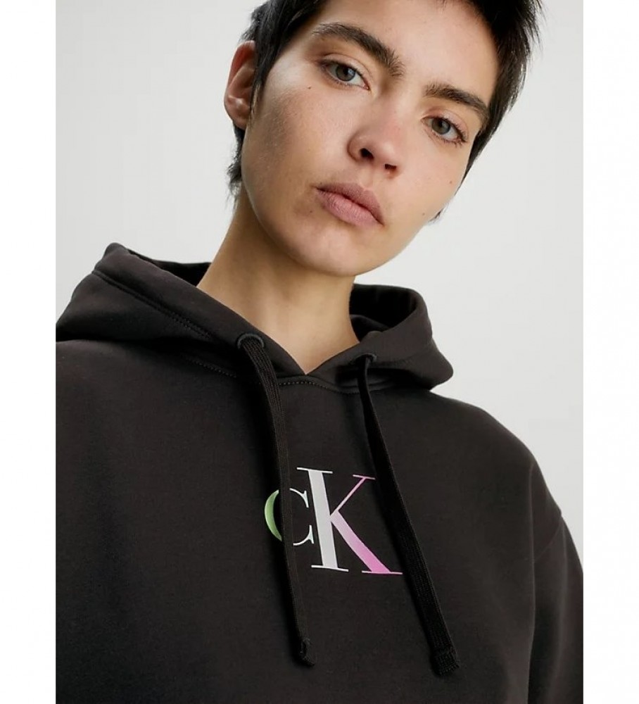 Moletom oversized preto da Calvin Klein Jeans