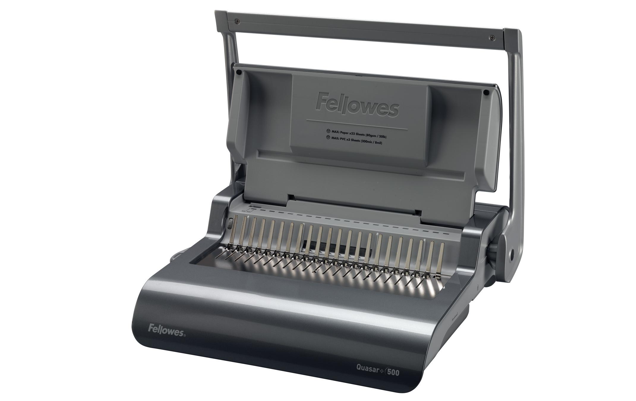 Bindegerät Quasar 500 Seiten<br>Manuelles Plastikbindegerät