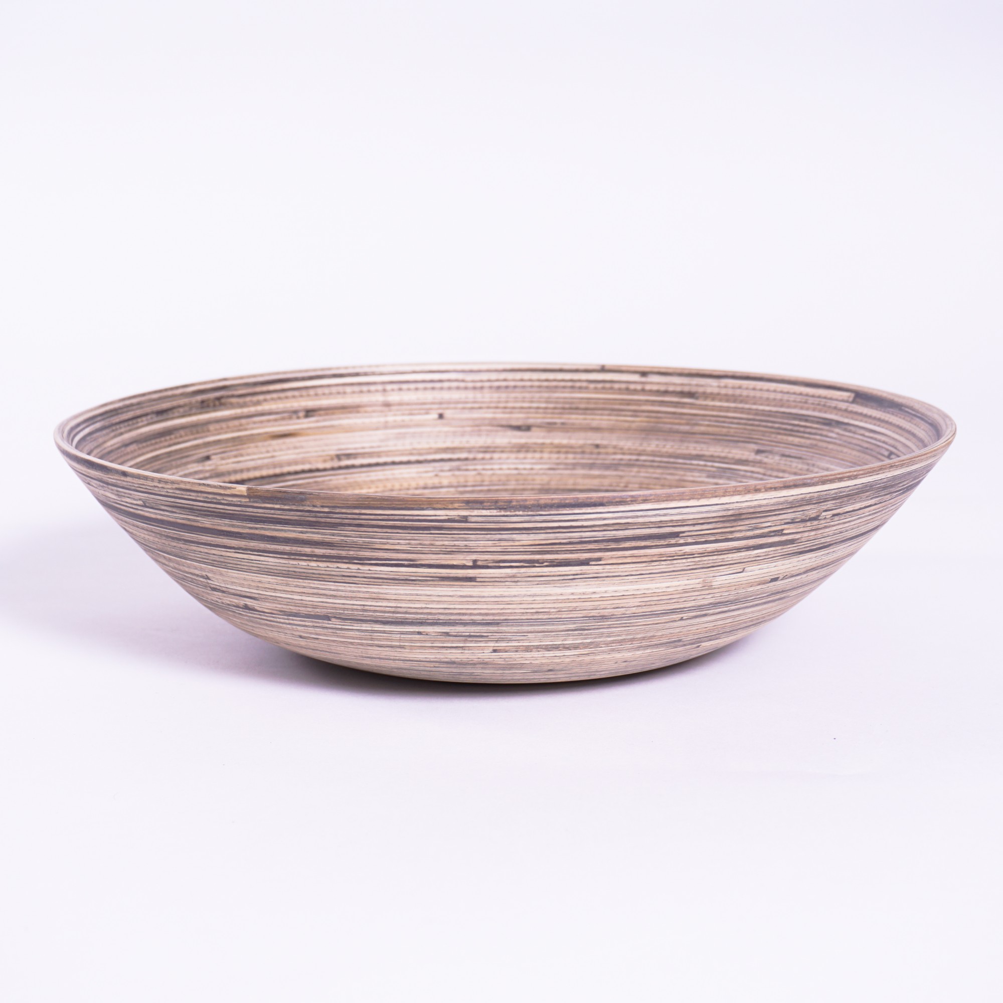 Bambusschale rund, natur, Ø 35 cm, H 10 cm von fischer's lagerhaus