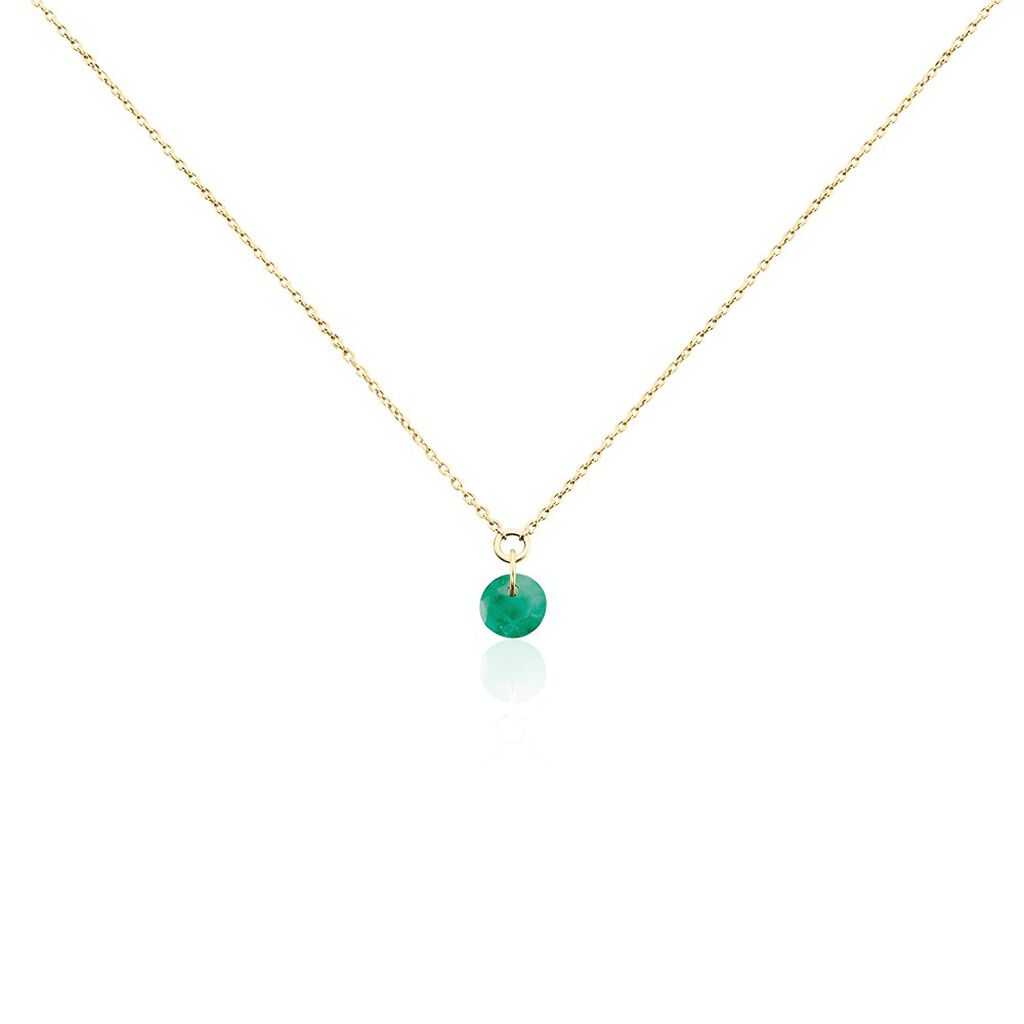Collier Shakir Or Jaune Emeraude