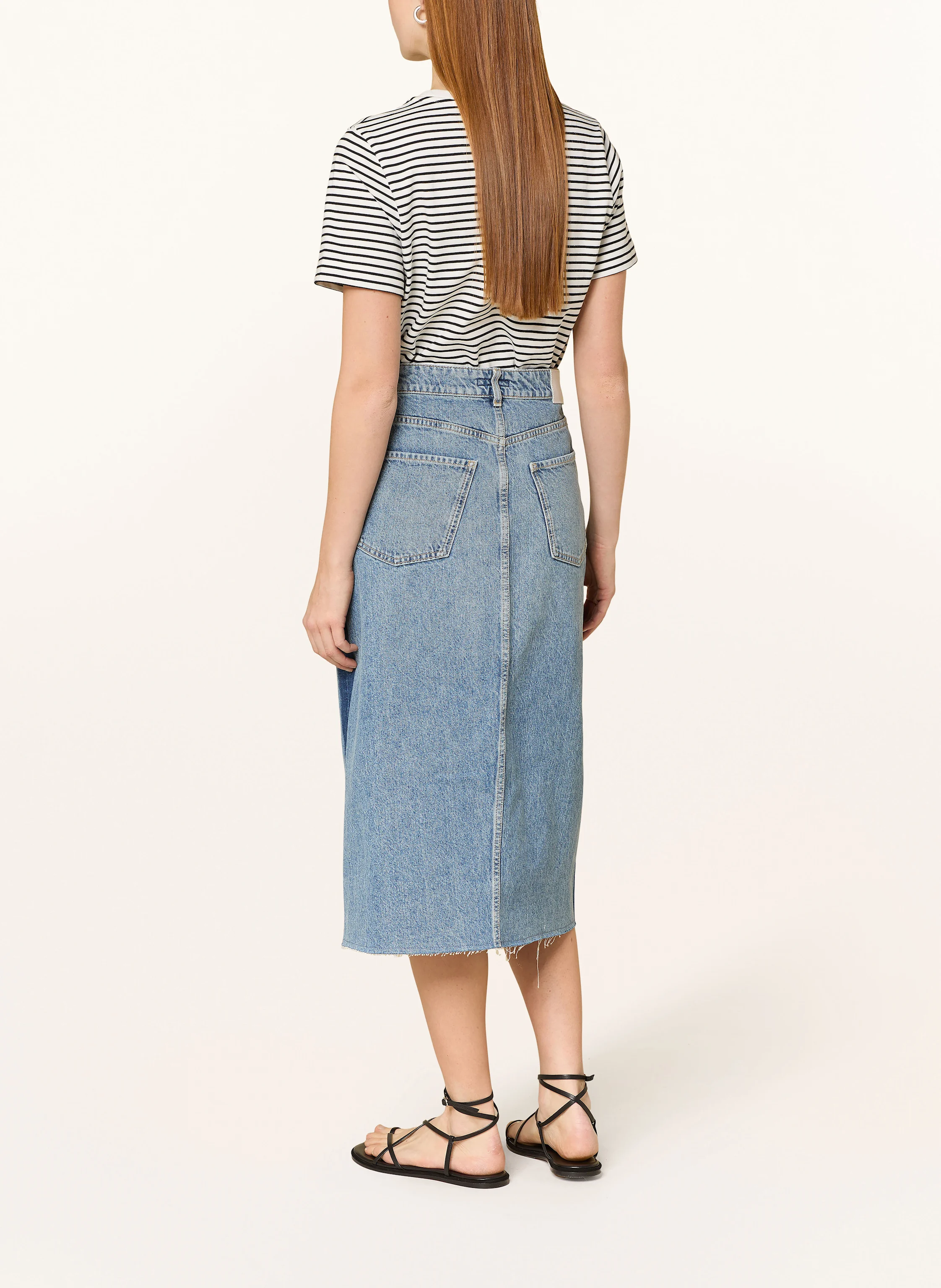 OPUS Jeansrock RINSO STRIPE