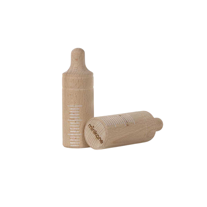 Puppenflasche Holz