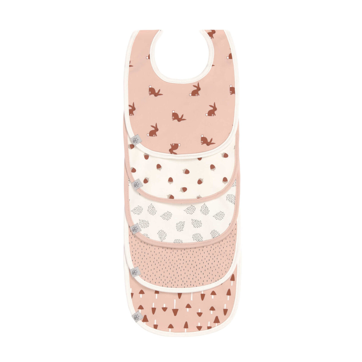 Lässig Lässig wasserdichte Lätzchen Little Forest Rabbit 5er Pack