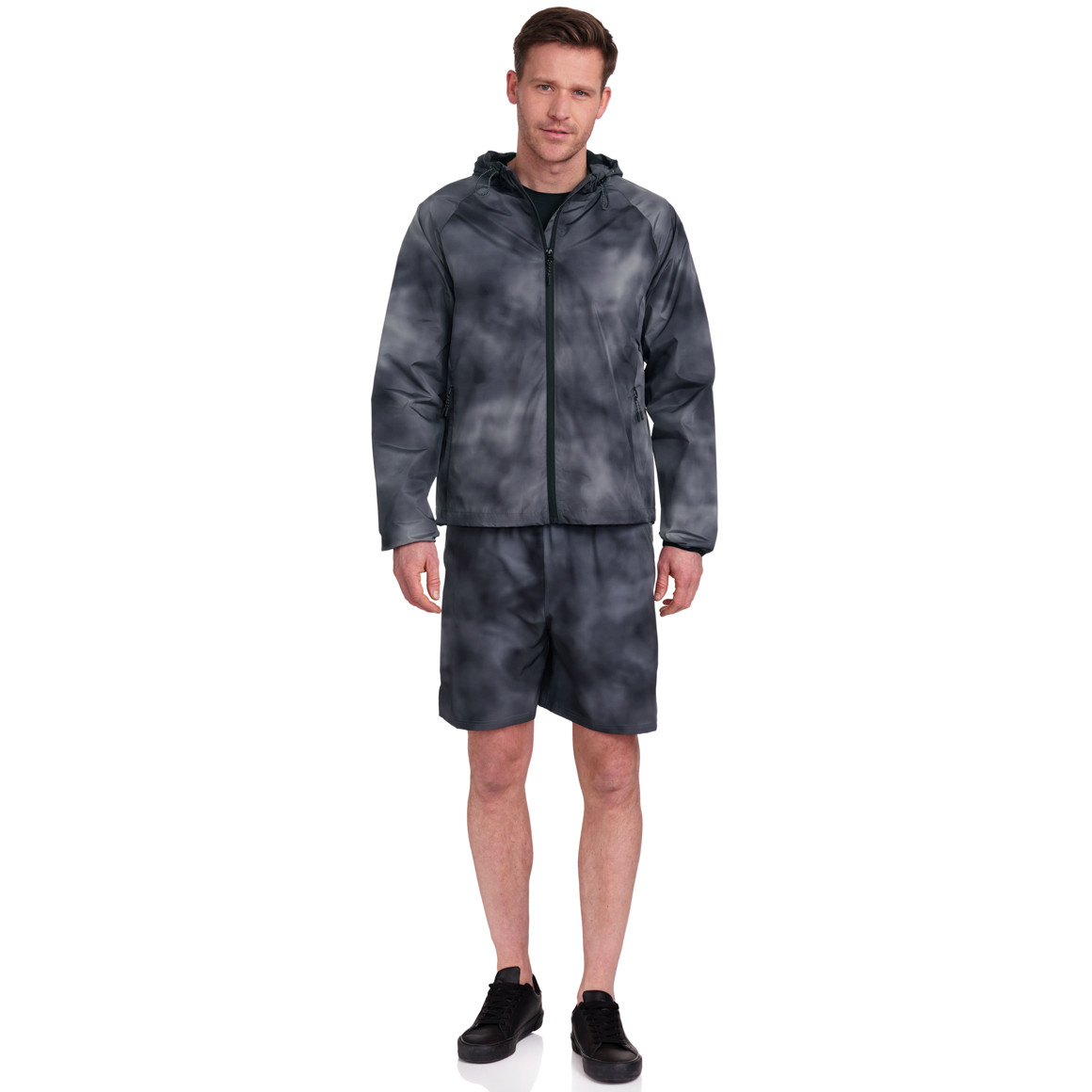 VanVaan Herren Sport-Jacke mit Farbverlauf dunkelgrau / grau