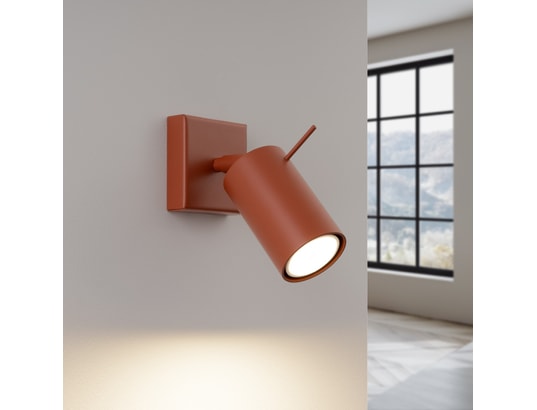 SOLLUX LIGHTING - Applique ring rouge ochra