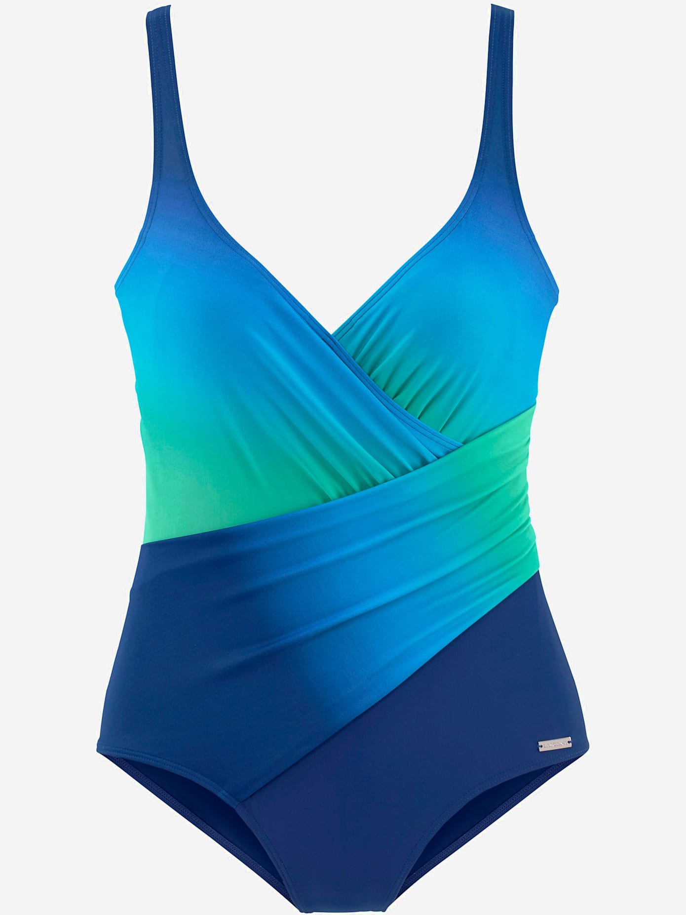 Maillot de bain dégradé de couleurs. effet cache-cœur