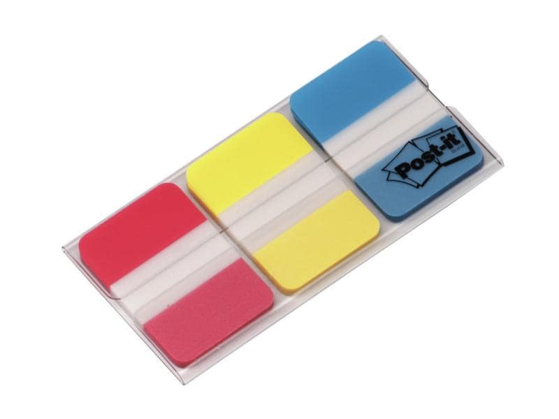Post-it Page Marker Index Strong Rot/Gelb/Blau, 3 Stück Ein Pack à 3x 22 Stück