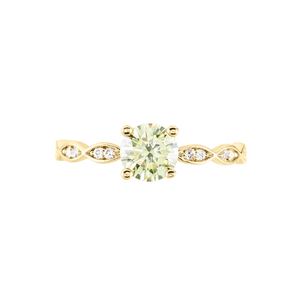 Bague Kurt Plaqué Or Jaune Oxyde De Zirconium