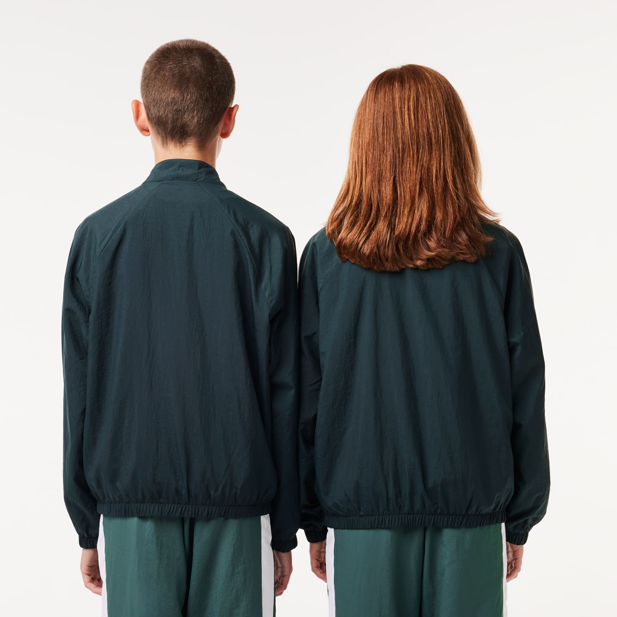 Veste zippée color-block en fibres recyclées Manteaux & Blousons - Vert - Lacoste - Enfant