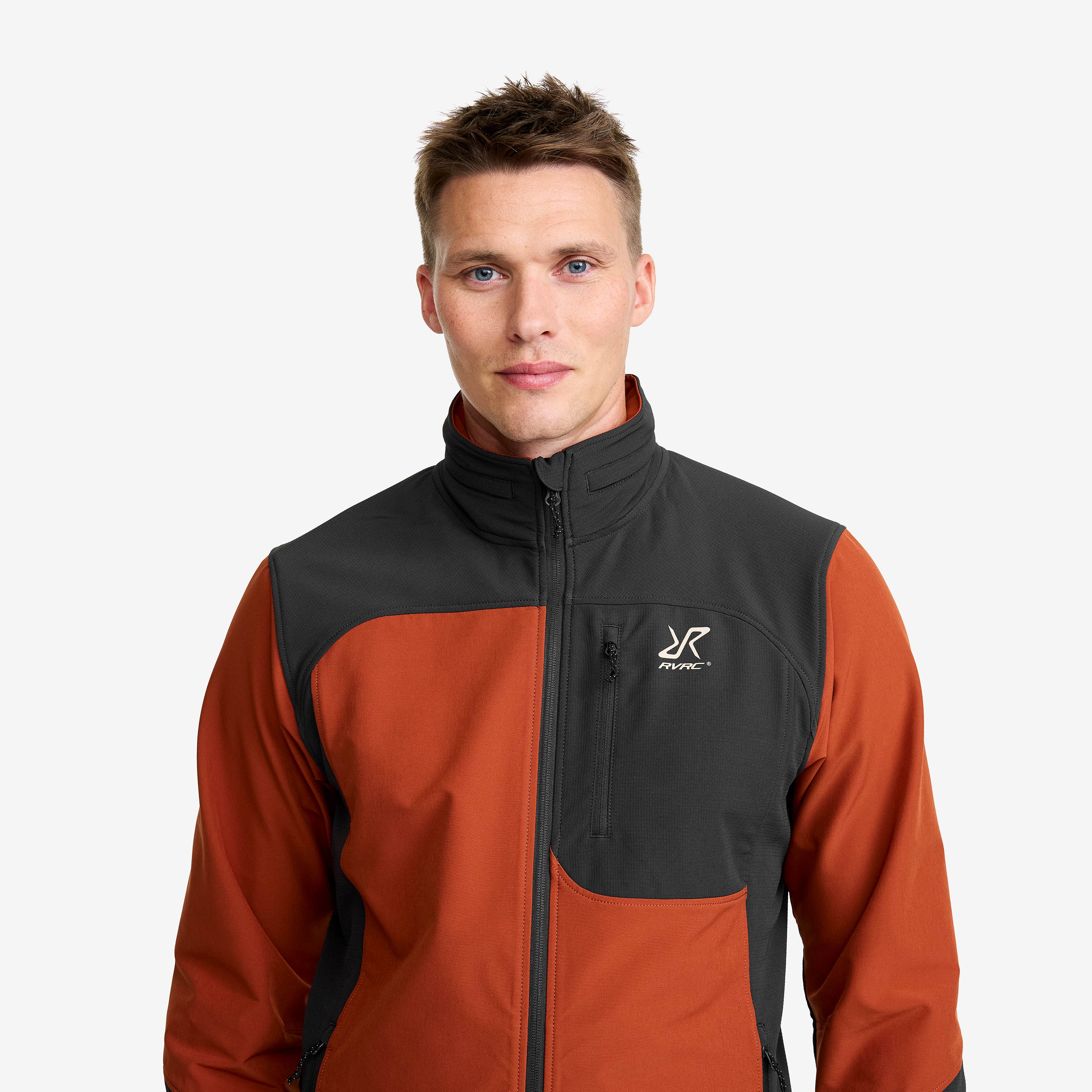 Ridge Trek Stretch Jacket Herre Rusty Orange/Anthracite