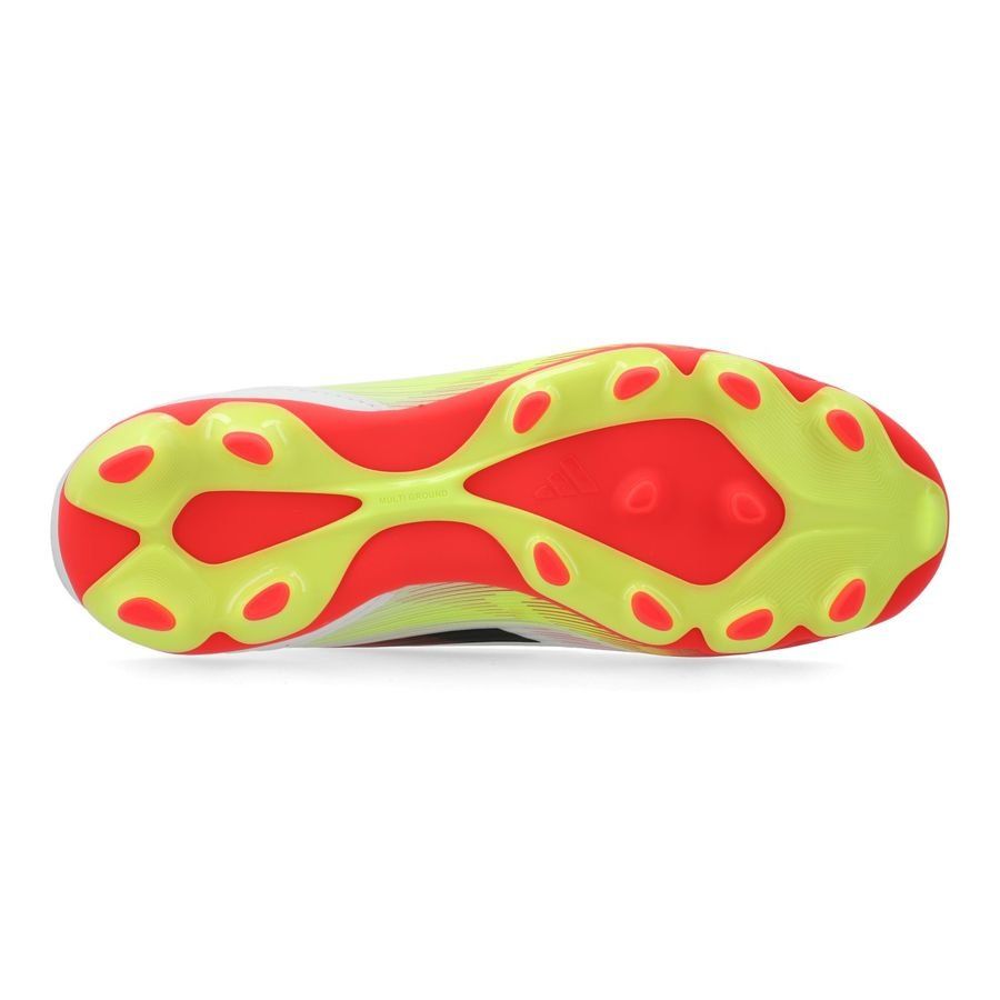 adidas F50 League MG Pure Victory - Blanc/Noir/Jaune Enfant