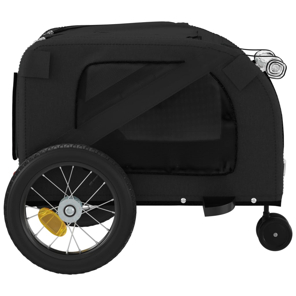 Remorque de vélo pour animaux de compagnie noir