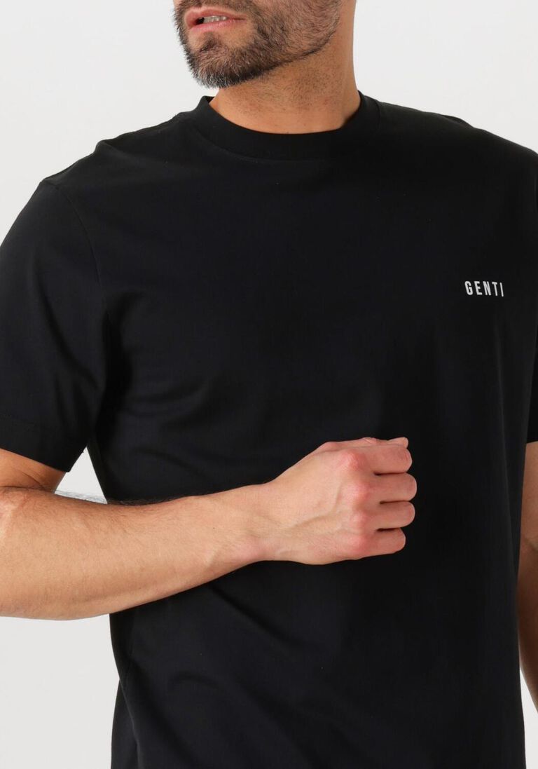 zwarte genti t-shirt t-shirt ss j2040-1223