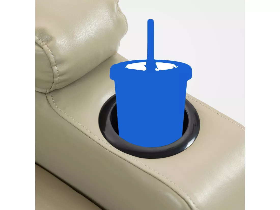 Fauteuil - Similicuir - Crème - Galena