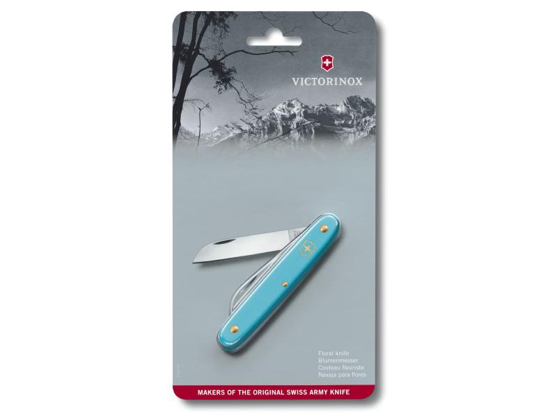 Victorinox Blumenmesser 55 mm hellblau Ideal für Gärtner und Floristen