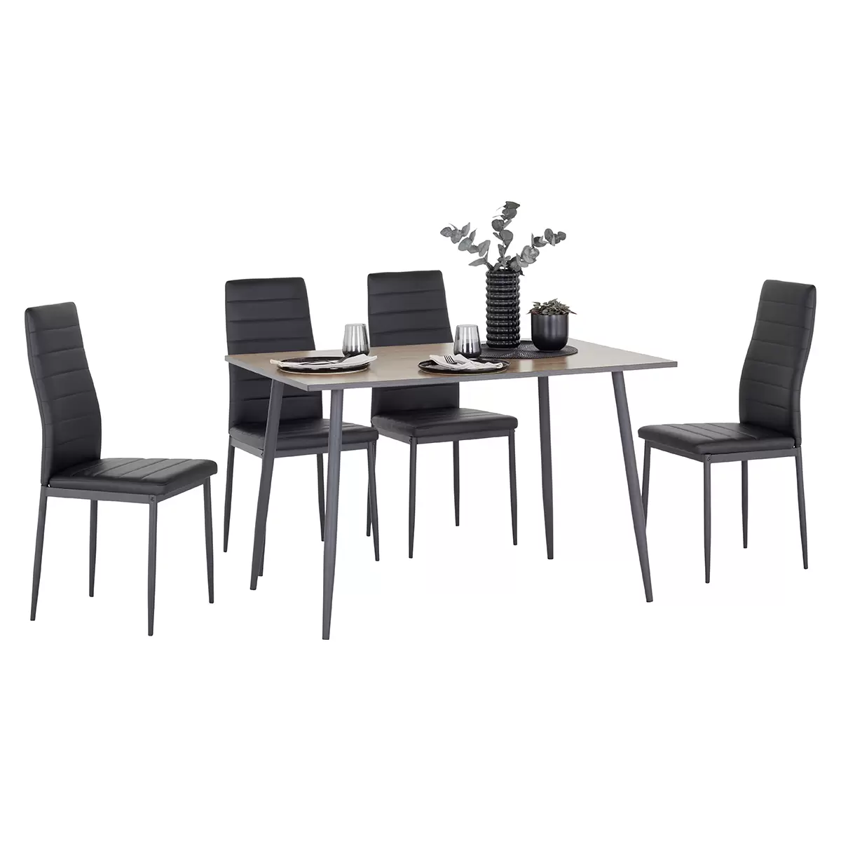 Esstisch Tom 120 Best Price hellbraun,schwarz
