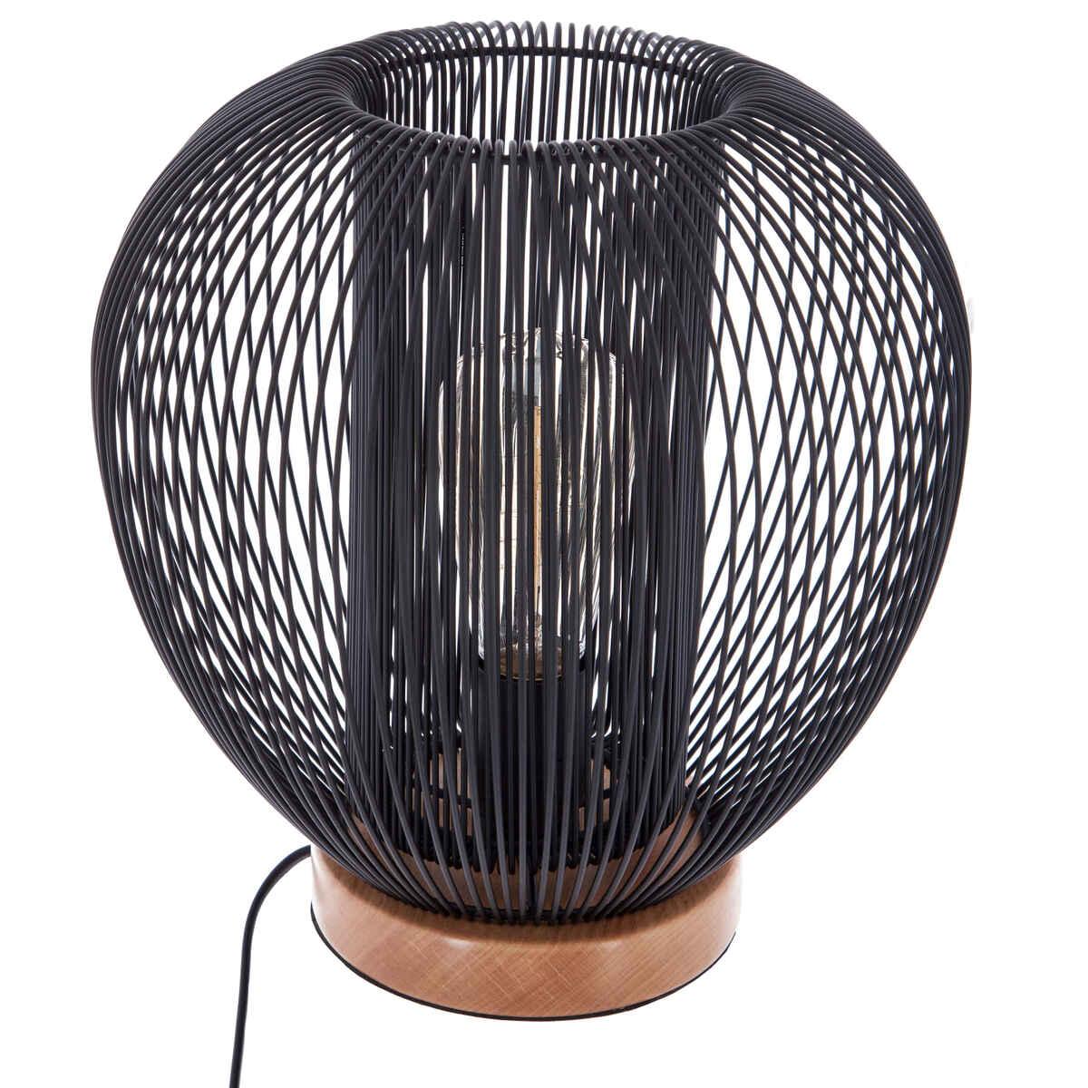 LAMPE METAL FIL NOIR NODA H.27CM