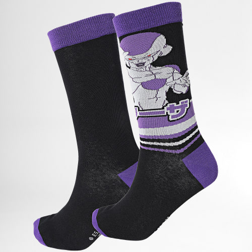 Lot De 2 Paires De Chaussettes Dragon Ball Z Frieza Noir