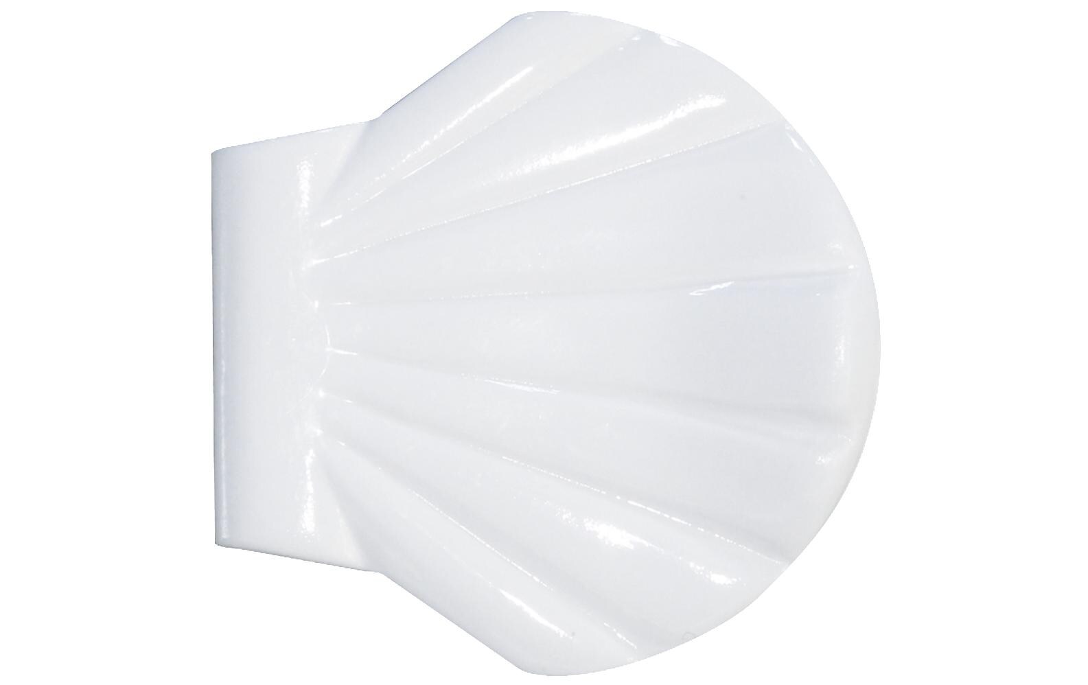 Duschvorhanghaken Shell-Clip, White VorhangklammerWandfixierung für Duschvorhang