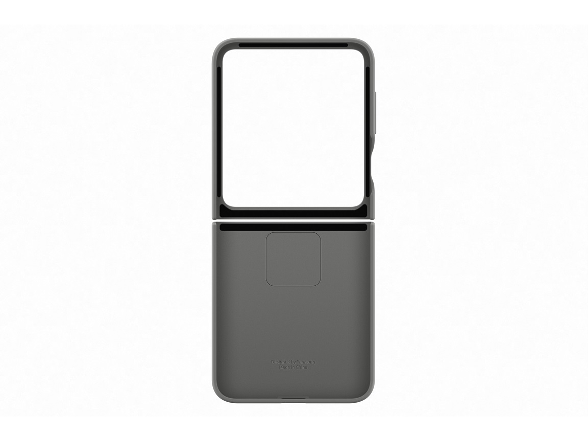 CAPA SILICONE SAMSUNG C/ANEL GALAXY Z FLIP6 CINZA