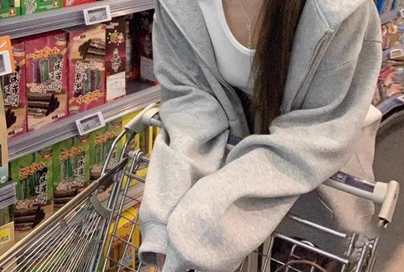 Dreamkura - Effen hoodie met rits