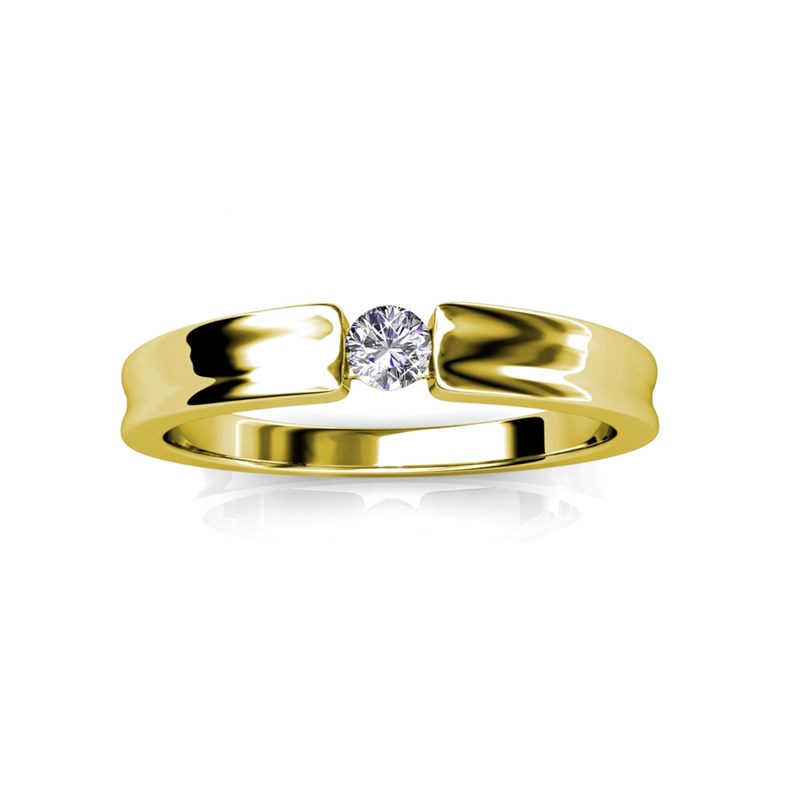 Bague Simplicity - Doré et Cristal