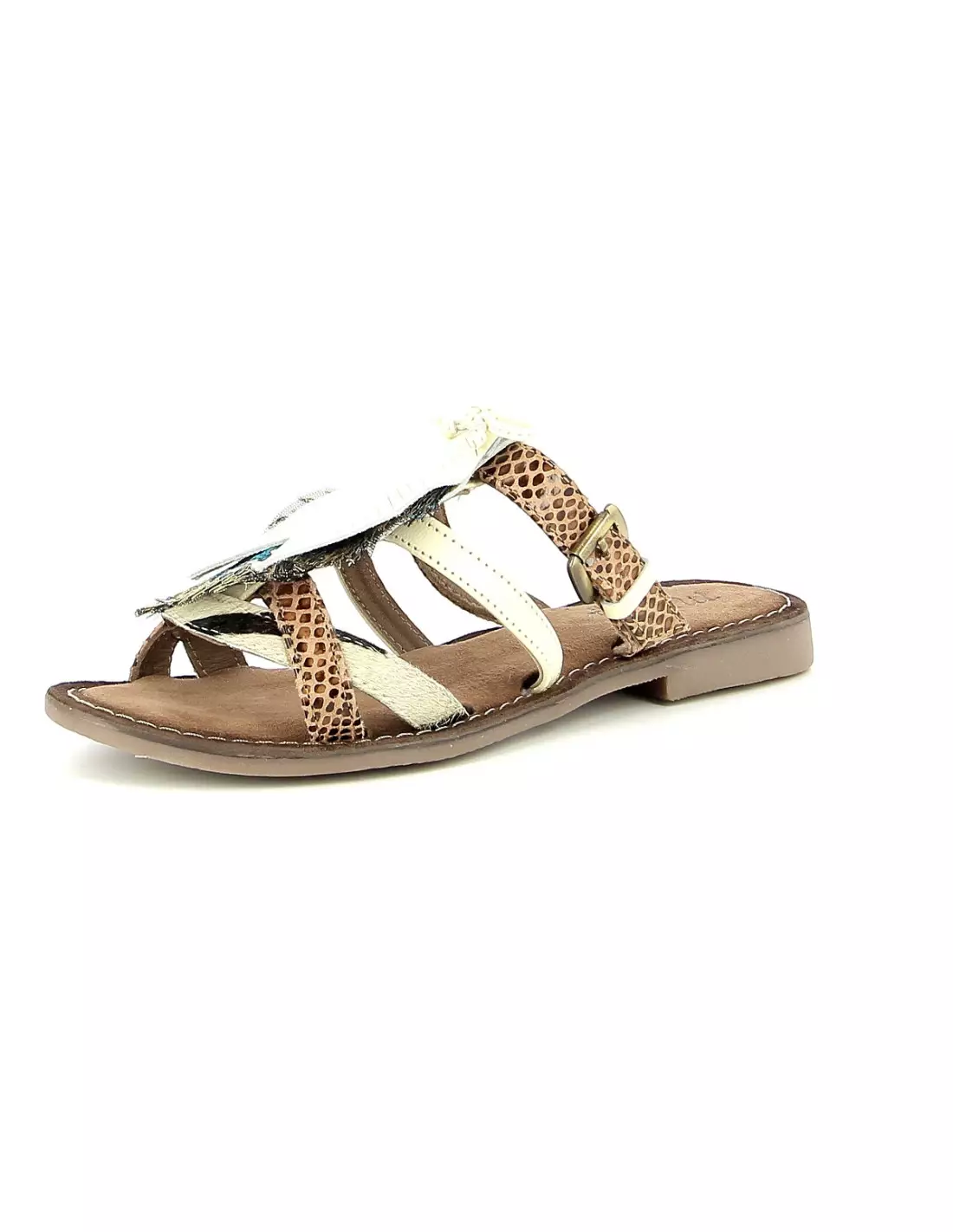 MAISON MANSA IF8162 - Sandales & nu-pieds Offwhitezebra