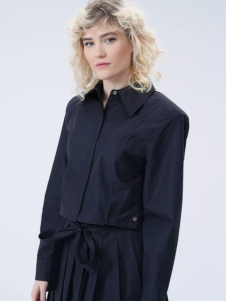 PHILLIP LIM Bluse Cropped Fit dunkelblau