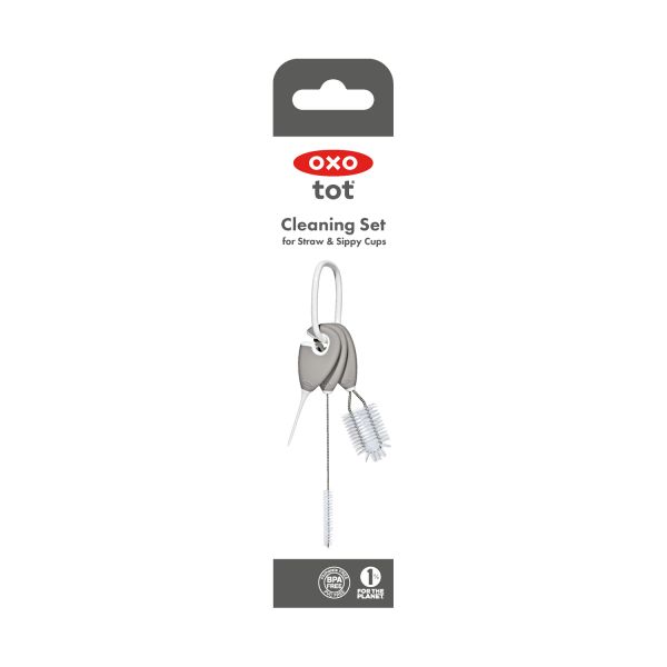 OXO Tot Borstelset voor Kolven & Rietjesbekers - Grey