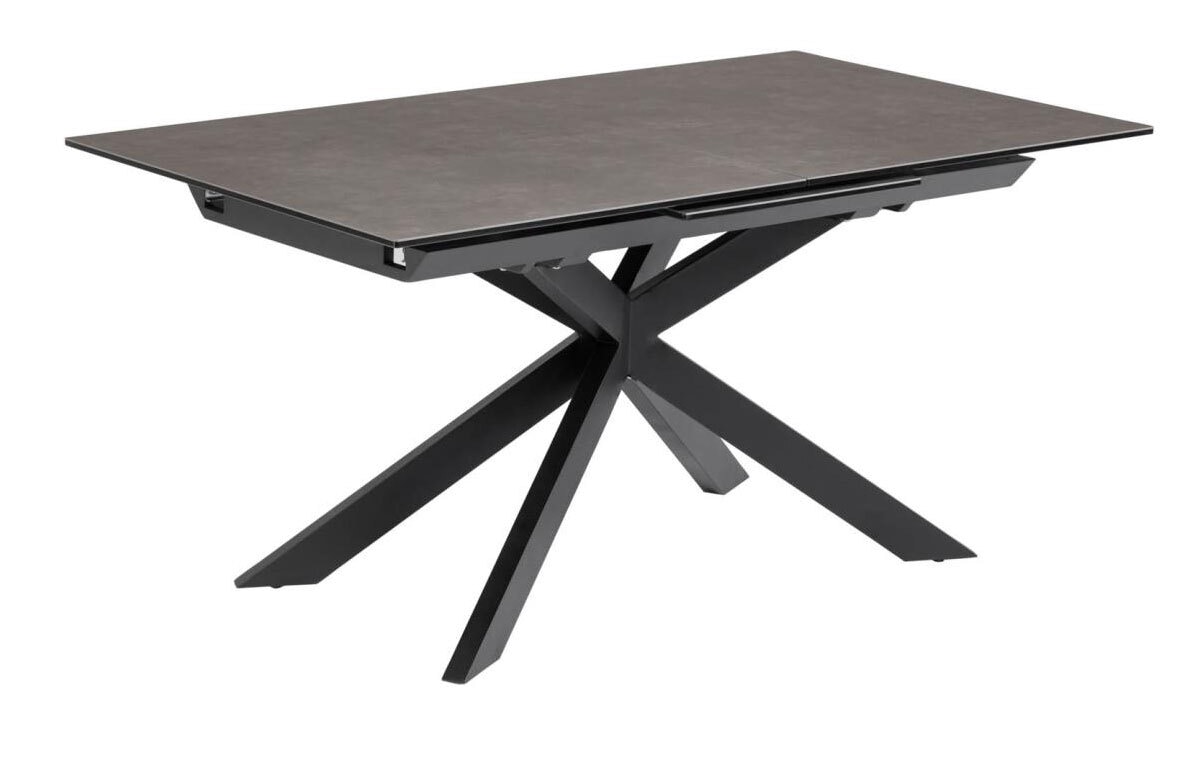 Kave Home Esstisch ATMINDA 160-210 x 90 cm schwarz /Keramik