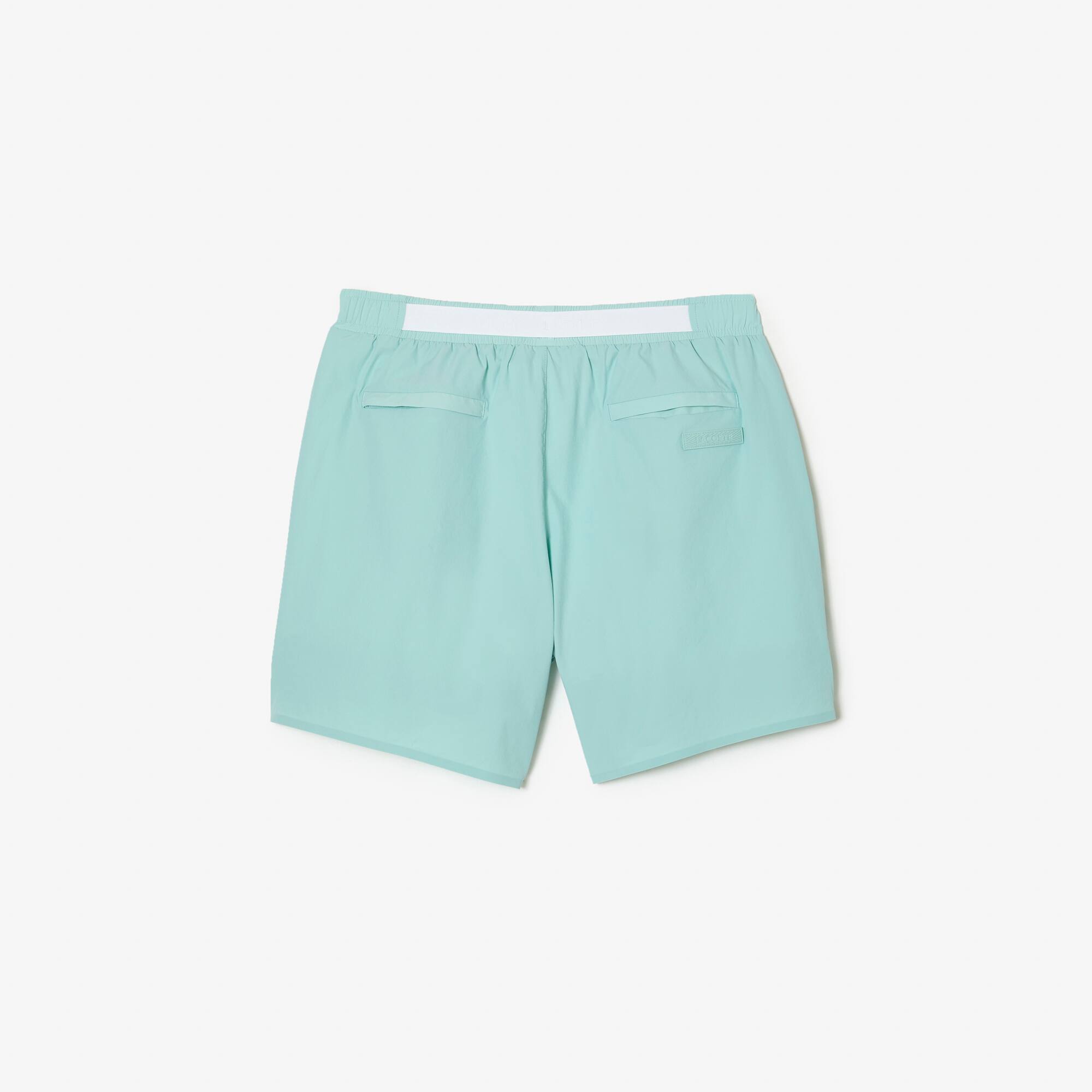 Short de bain léger court uni avec boxer intégré Maillots de bain - Vert - Lacoste - Homme
