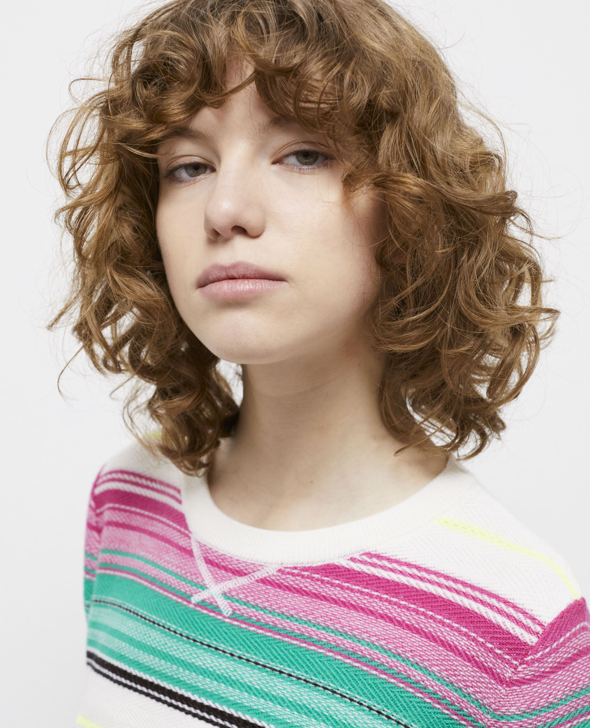 Pull imprimé en laine
