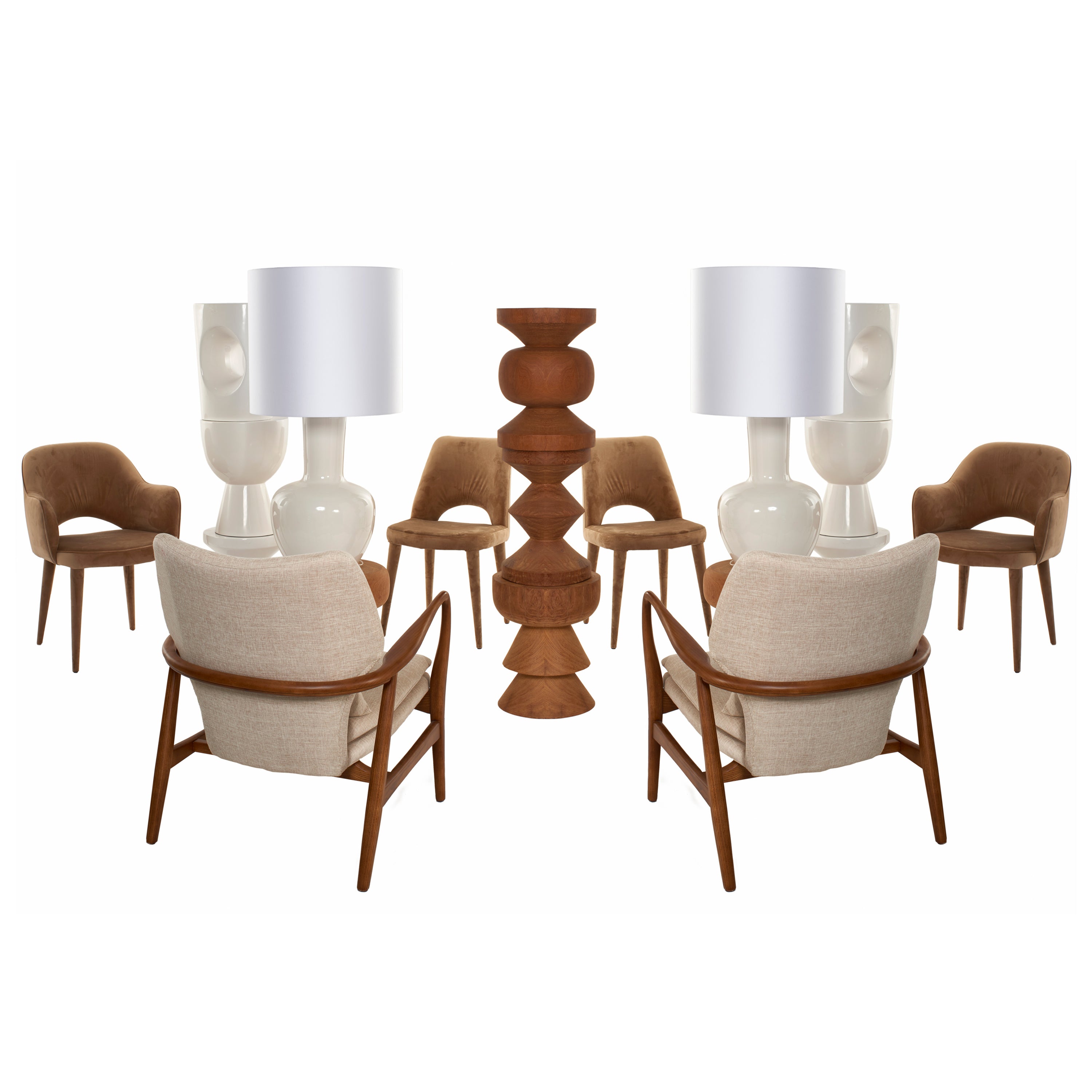 POLSPOTTEN Zig Zag Bijzettafel - Hout