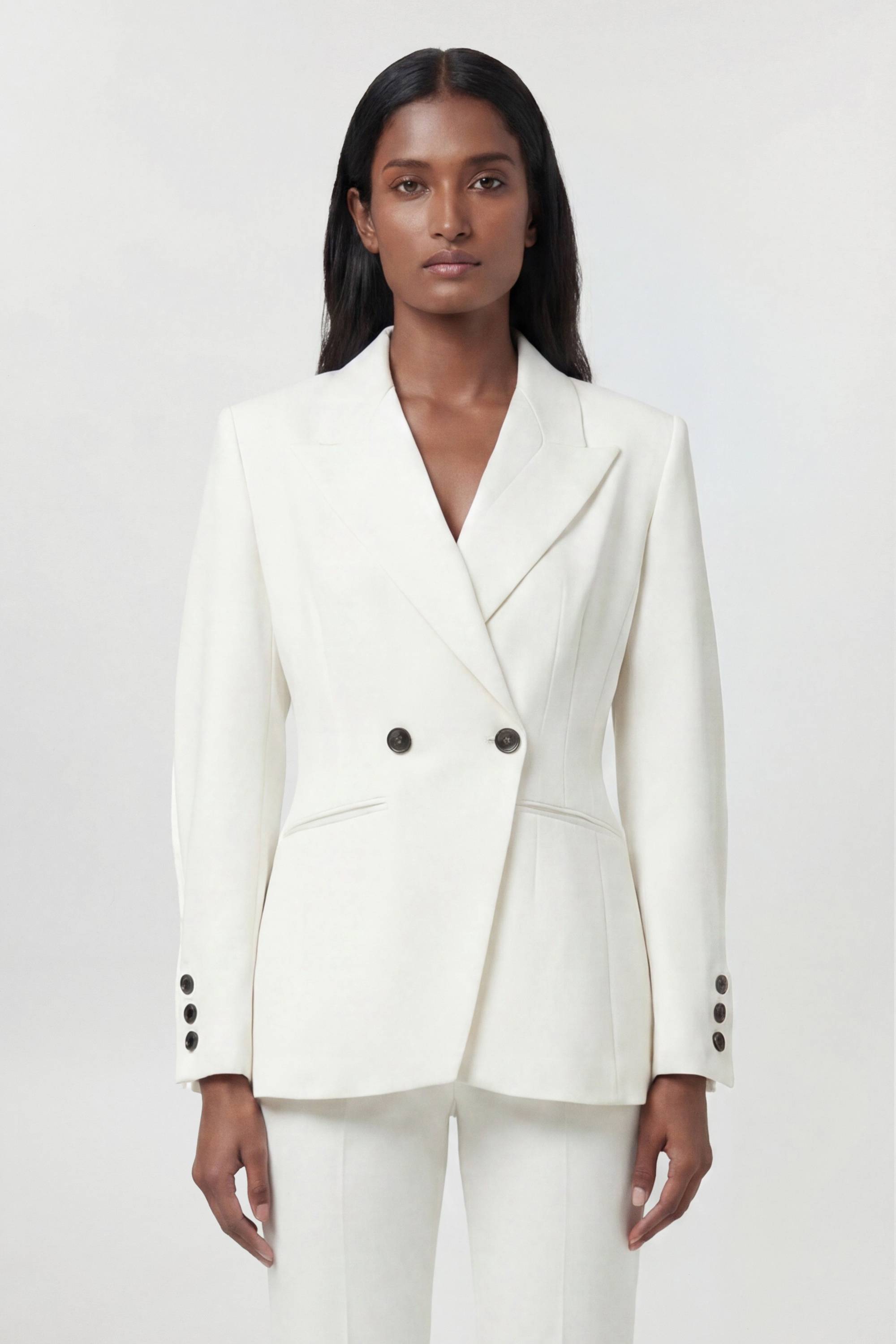 KarenMillen Blazer Tailleur Taille Sculptée Stretch Compact Petite