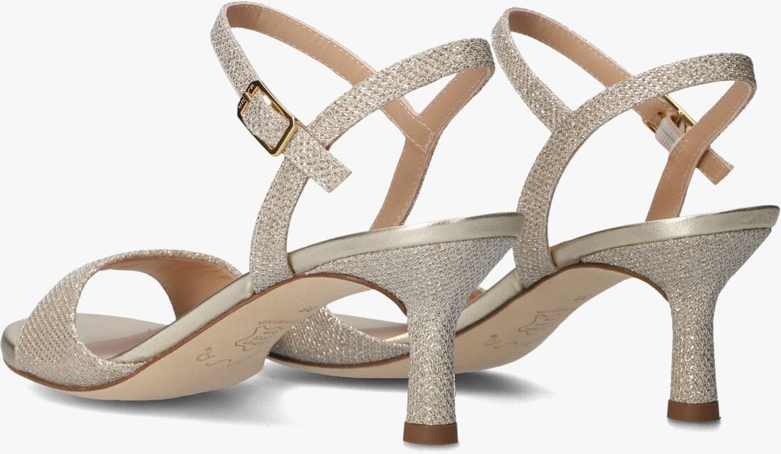 gouden unisa sandalen met hak nahia