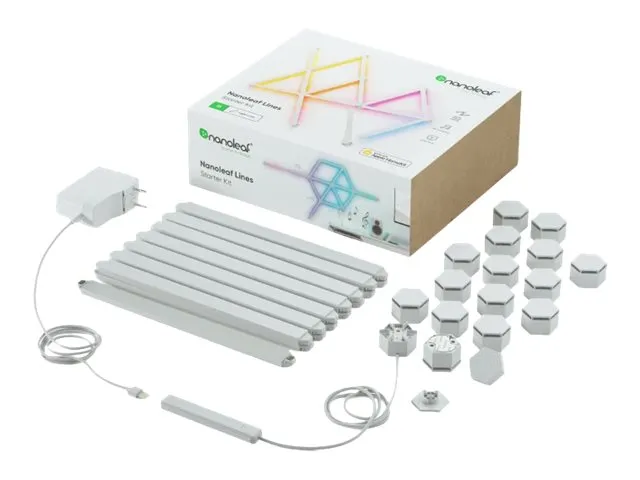 Nanoleaf Lines Starter Kit - Lysbarre - LED - 16 millioner farver