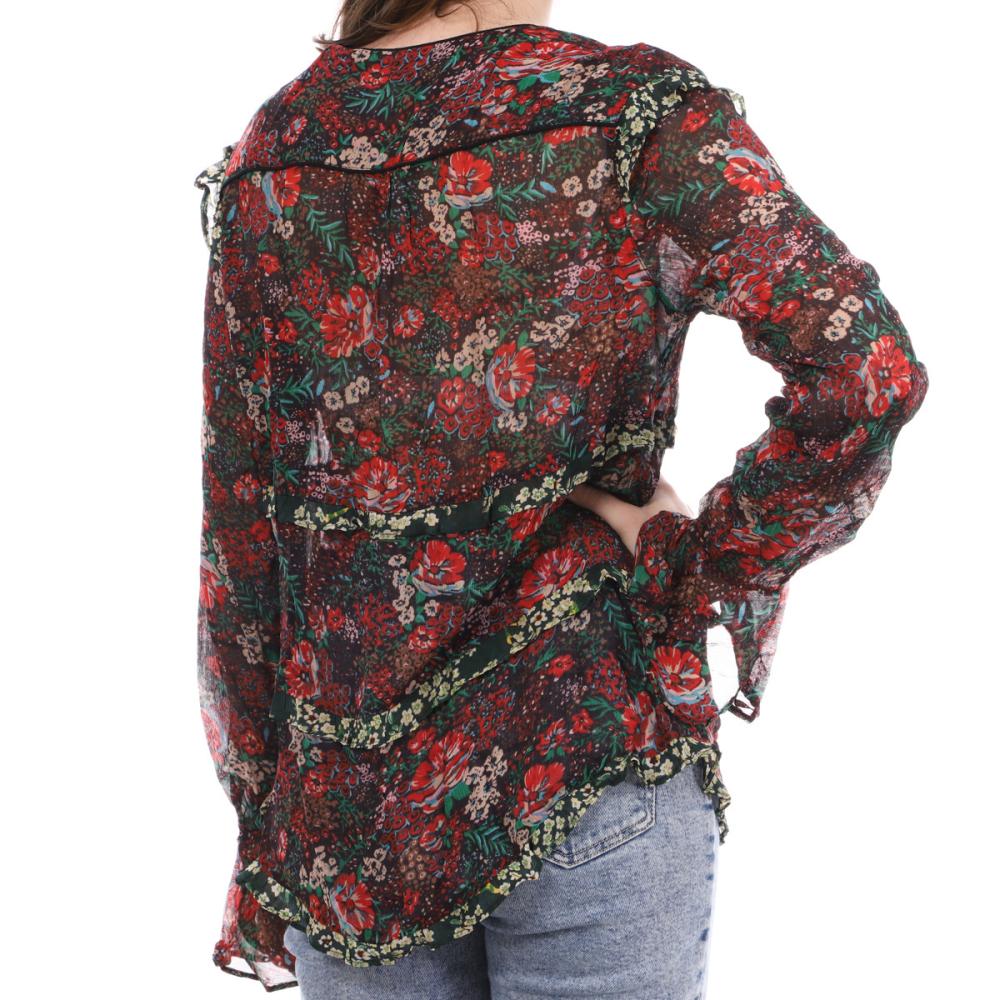 Scotch & Soda Blouse à Fleurs/Léopard Femme Scotch & Soda