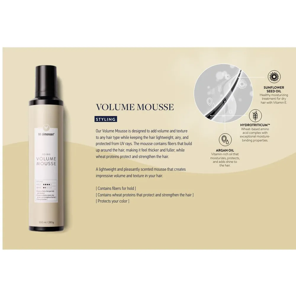 HH Simonsen Volume Mousse - 300 ml.