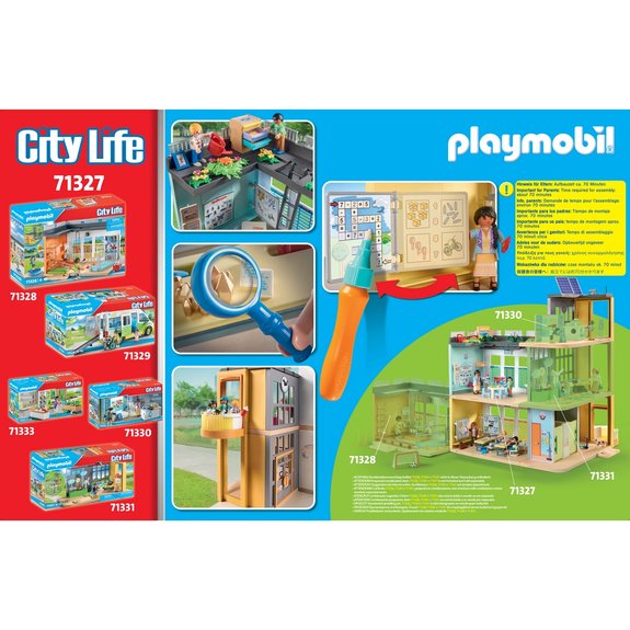 Ecole aménagée Playmobil City Life 71327