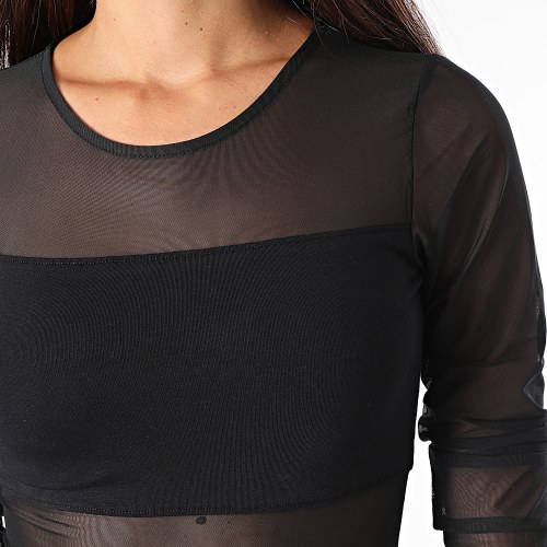 Body Manches Longues Femme Esther Noir