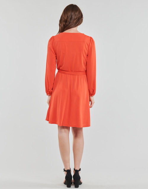 Lauren Ralph Lauren - SHAVILYA-LONG SLEEVE-DAY DRESS Naranja
