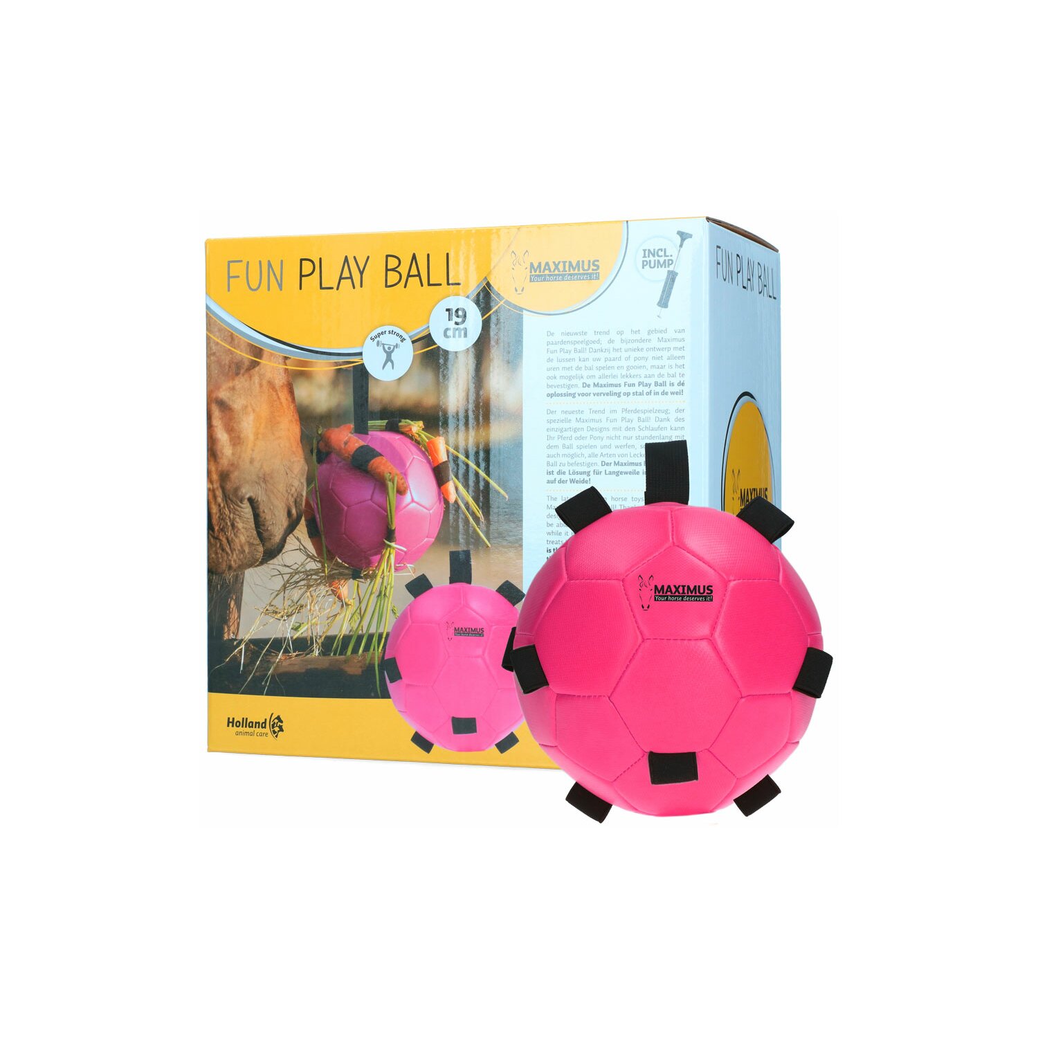 MAXIMUS Fun Play Ball  - rosa - 19 cm