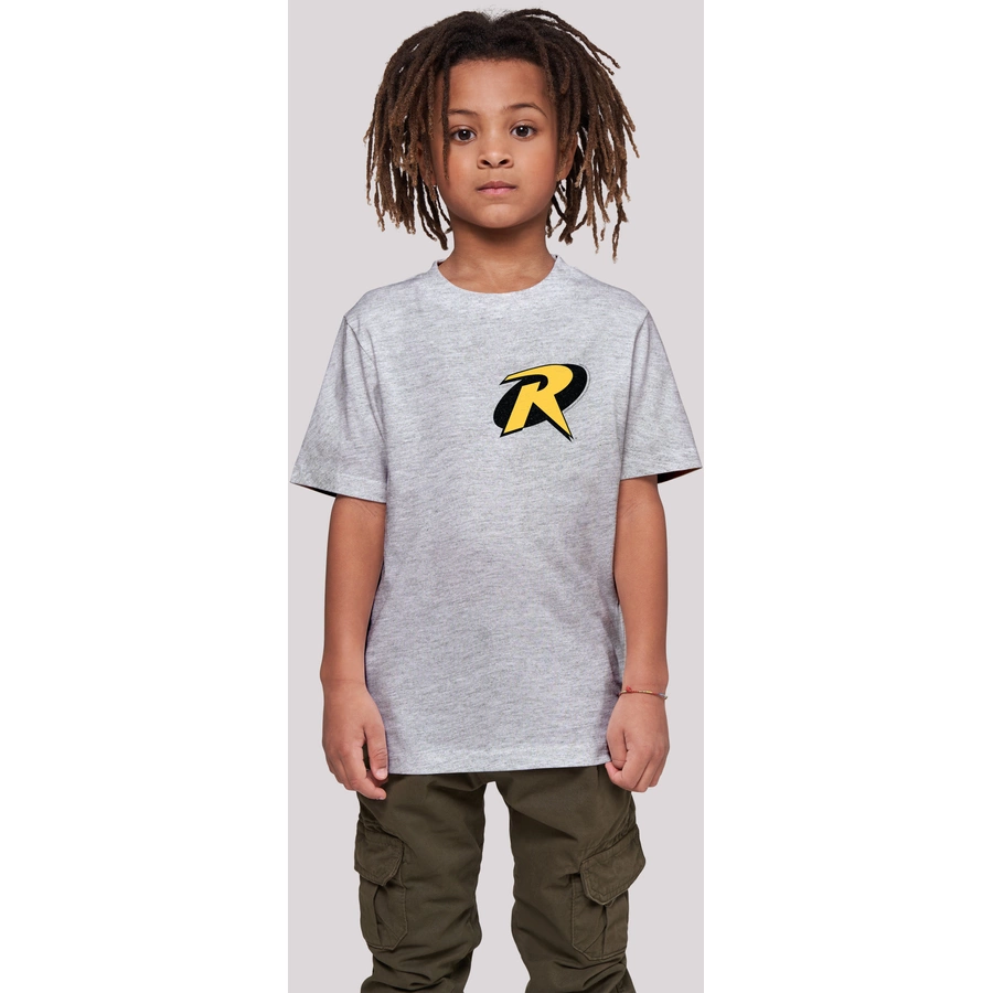 F4NT4STIC T-Shirt DC Comics Batman Robin Logo heather grey